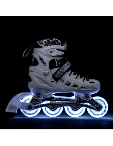 4-IN-1 LED GRÖßE S (31-34) INLINER MIT DER AUSTAUSCHBAREN EISHOCKEY-KUFE NILS EXTREME