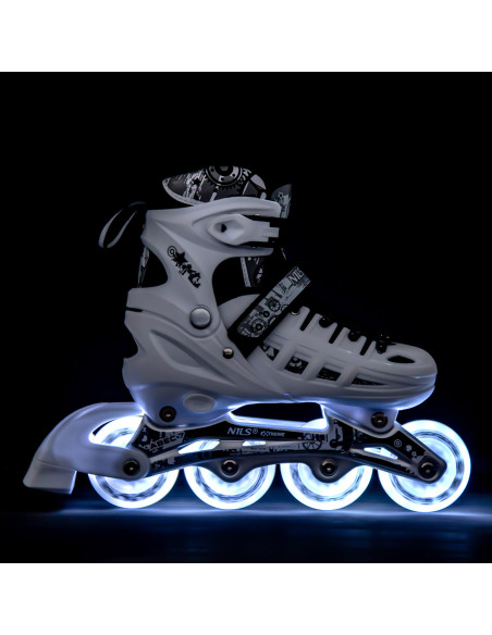 4-IN-1 LED GRÖßE M (35-38) INLINER MIT DER AUSTAUSCHBAREN EISHOCKEY-KUFE NILS EXTREME