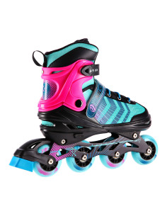 4-IN-1 SCHWARZ-VIOLETT GRÖßE S(29-33) INLINER MIT DER AUSTAUSCHBAREN HOCKEY-KUFE NILS EXTREME