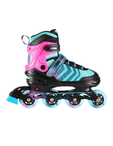 4-IN-1 SCHWARZ-VIOLETT GRÖßE S(29-33) INLINER MIT DER AUSTAUSCHBAREN HOCKEY-KUFE NILS EXTREME