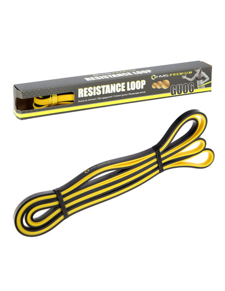 GELB-SCHWARZ 9 x 5 x 2250 MM TRAININGSBAND HMS PREMIUM