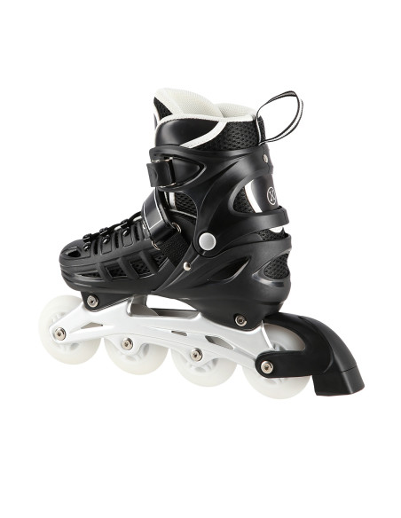 4-IN-1 SCHWARZ LED GRÖßE S(31-34)  INLINER MIT DER AUSTAUSCHBAREN HOCKEY-KUFE NILS EXTREME