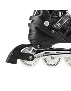 4-IN-1 SCHWARZ LED GRÖßE M(35-38)  INLINER MIT DER AUSTAUSCHBAREN HOCKEY-KUFE NILS EXTREME