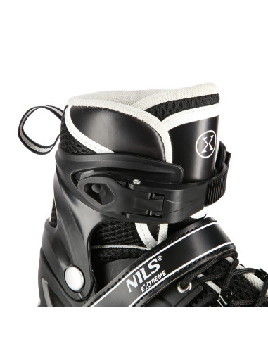 4-IN-1 SCHWARZ LED GRÖßE M(35-38)  INLINER MIT DER AUSTAUSCHBAREN HOCKEY-KUFE NILS EXTREME