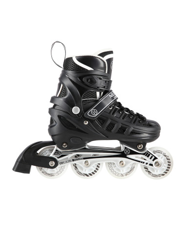 4-IN-1 SCHWARZ LED GRÖßE L(39-42)  INLINER MIT DER AUSTAUSCHBAREN HOCKEY-KUFE NILS EXTREME