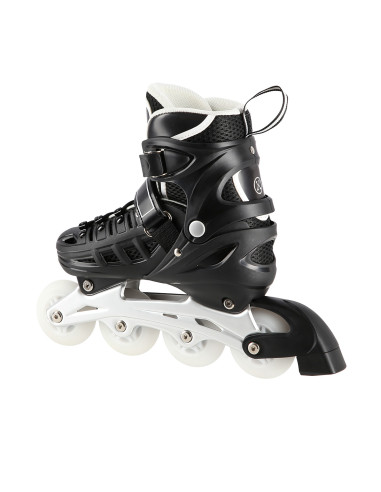 4-IN-1 SCHWARZ LED GRÖßE L(39-42)  INLINER MIT DER AUSTAUSCHBAREN HOCKEY-KUFE NILS EXTREME