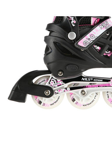 4-IN-1 ROSA LED GRÖßE L(39-42)  INLINER MIT DER AUSTAUSCHBAREN HOCKEY-KUFE NILS EXTREME