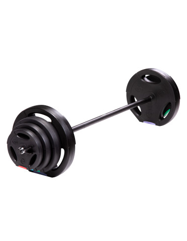 LANGHANTEL, HANTELSCHEIBEN 42 KG HMS