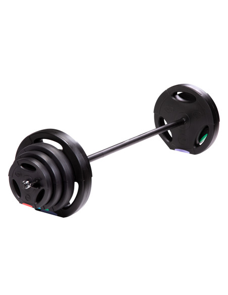 LANGHANTEL, HANTELSCHEIBEN 42 KG HMS