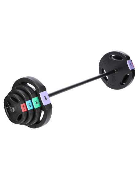 LANGHANTEL, HANTELSCHEIBEN 42 KG HMS