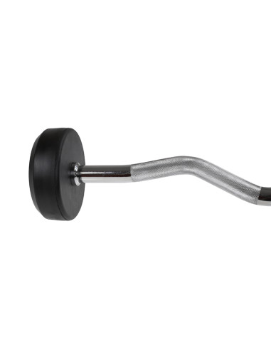 CURLHANTEL CURLSTANGE MIT FESTEM GEWICHT UND GUMMIBESCHICHTUNG 20 KG HMS