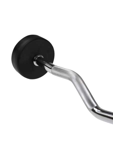 CURLHANTEL / CURLSTANGE MIT GUMMIBESCHICHTUNG 15 KG HMS