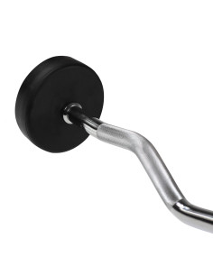 CURLHANTEL / CURLSTANGE MIT GUMMIBESCHICHTUNG 35 KG HMS