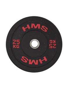 RED OLYMPISCHE HANTELSCHEIBE BUMPER 25 KG HMS 2