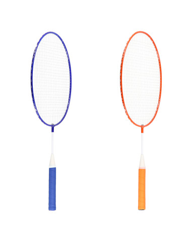 STAHL / BADMINTON-SET 2 SCHLÄGER + BADMINTONBALL JUNIOR NILS