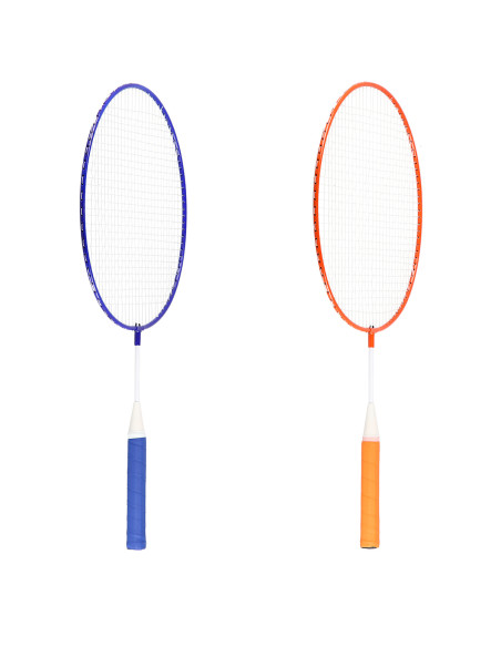 STAHL / BADMINTON-SET 2 SCHLÄGER + BADMINTONBALL JUNIOR NILS