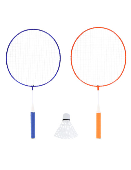 STAHL / BADMINTON-SET 2 SCHLÄGER + BADMINTONBALL JUNIOR NILS