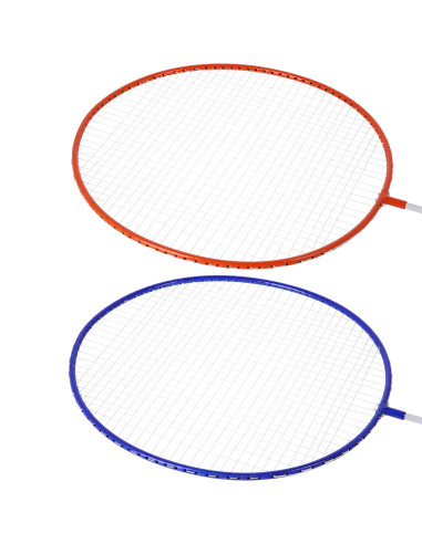 STAHL / BADMINTON-SET 2 SCHLÄGER + BADMINTONBALL JUNIOR NILS