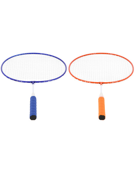 STAHL / BADMINTON-SET 2 SCHLÄGER + BADMINTONBALL JUNIOR NILS