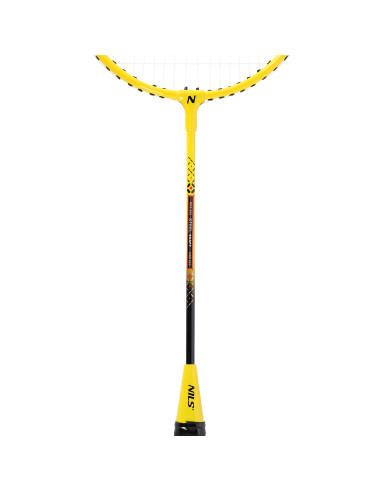 ALUMINIUM SET MIT BADMINTONSCHLÄGERN 2 SCHLÄGER + 3 FEDERBÄLLE + NETZ 600x60cm + SCHUTZHÜLLE NILS