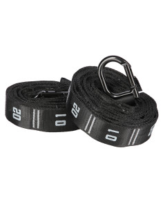 GYMNASTIKRINGE AUS HOLZ MIT LÄNGENMARKIERUNGEN KARABINERHAKEN HMS PREMIUM