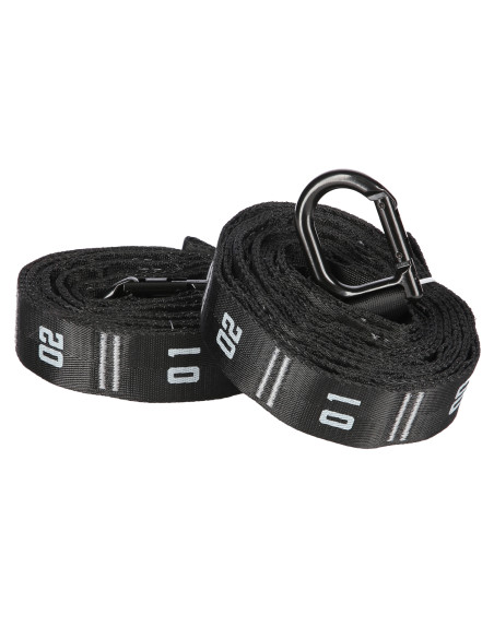 GYMNASTIKRINGE AUS HOLZ MIT LÄNGENMARKIERUNGEN KARABINERHAKEN HMS PREMIUM