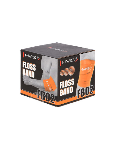 ORANGE 1.0 x 50 x 2080 MM FLOSS BAND FITNESSBAND HMS