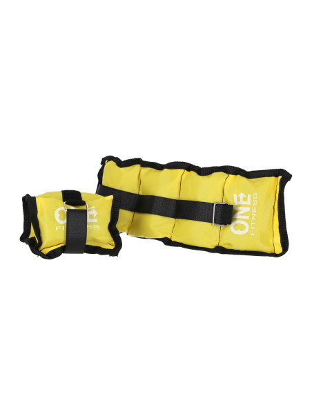 YELLOW GEWICHTSMANSCHETTEN 2 x 0,7 KG ONE FITNESS