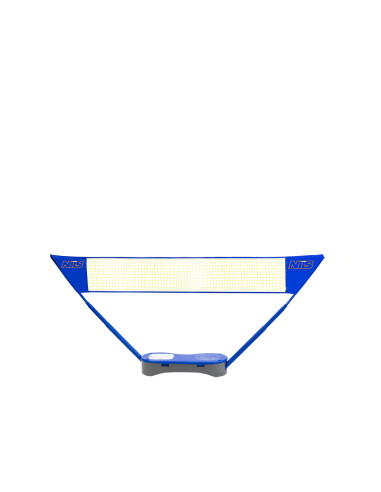 SET 2-in-1 SCHLÄGER + BADMINTONNETZ + TENNISNETZ + 2 SCHLÄGER + 3 FEDERBÄLLE + KOFFER NILS