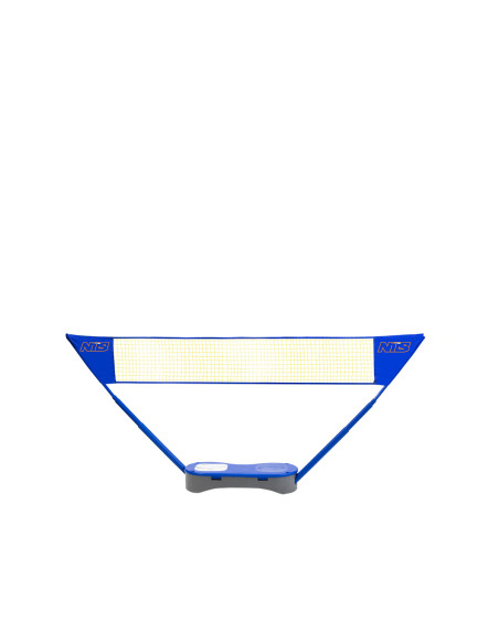 SET 2-in-1 SCHLÄGER + BADMINTONNETZ + TENNISNETZ + 2 SCHLÄGER + 3 FEDERBÄLLE + KOFFER NILS