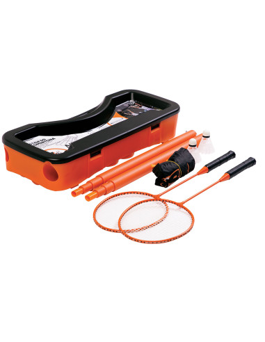 BADMINTON-SET 2 SCHLÄGER + NETZ NILS