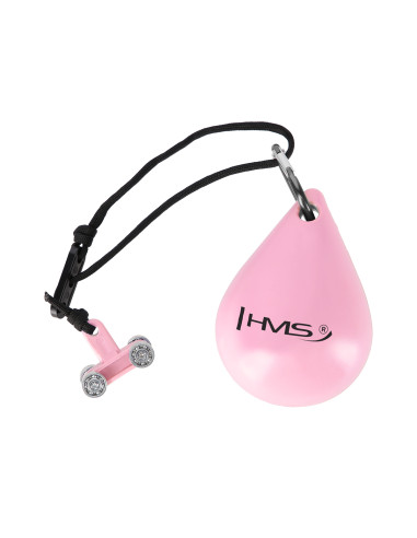 PLUS SIZE HULA-HOOP-REIFEN LIGHT PINK MIT MASSAGEPUNKTEN UND SCHWERKRAFTBALL HMS
