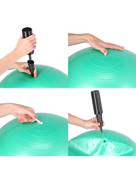 55CM BLACK GYMNASTIKBALL HMS