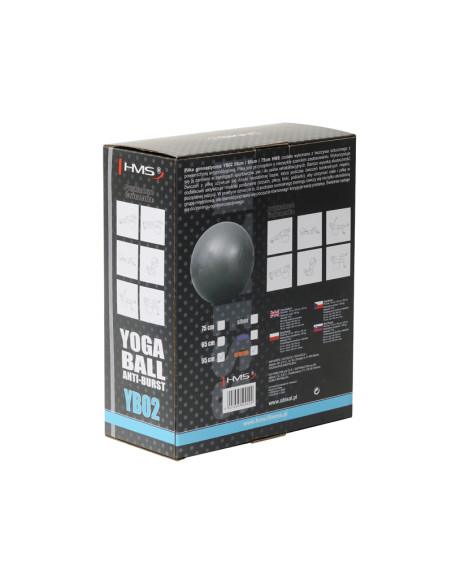 55CM ORANGE ANTI-BURST GYMNASTIKBALL HMS