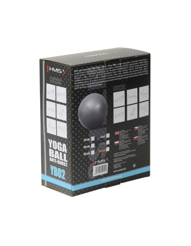 75CM GRAY ANTI-BURST GYMNASTIKBALL HMS