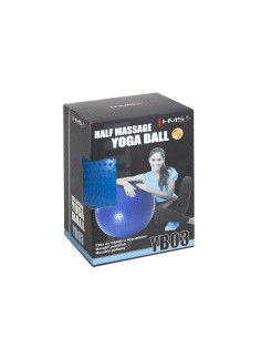 55CM NAVY BLUE GYMNASTIKBALL MIT MASSAGENOPPEN HMS 2