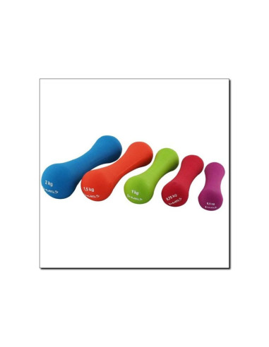 KURZHANTEL AUS GUSSEISEN MIT NEOPRENBESCHICHTUNG 0.75 KG HMS