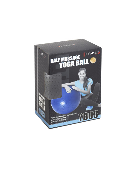 65CM GRAY GYMNASTIKBALL MIT MASSAGENOPPEN HMS