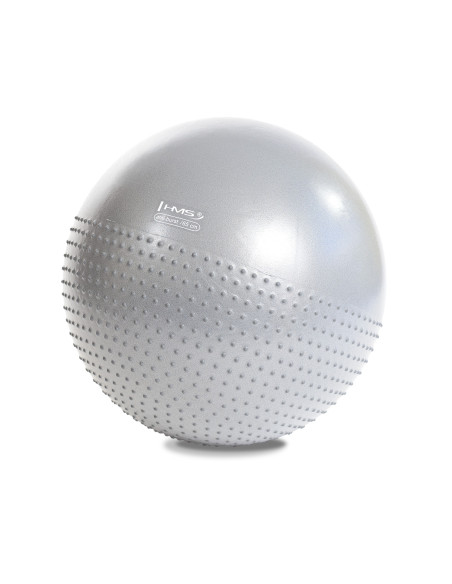 65CM LIGHT GRAY GYMNASTIKBALL MIT MASSAGENOPPEN HMS
