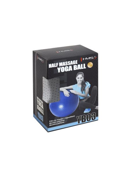 65CM LIGHT GRAY GYMNASTIKBALL MIT MASSAGENOPPEN HMS