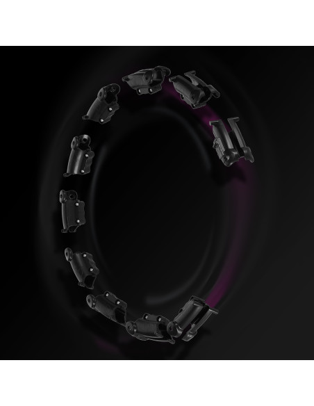 HULA-HOOP-REIFEN HHW11 BLACK MIT MASSAGENOPPEN UND SCHWERKRAFTBALL + BR163 BLACK PLUS SIZE HMS