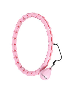 HULA-HOOP-REIFEN HHW11 LIGHT PINK MIT MASSAGENOPPEN UND SCHWERKRAFTBALL + BR163 BLACK PLUS SIZE HMS