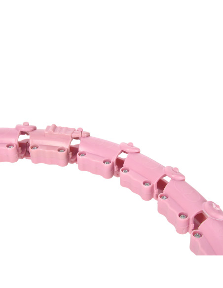 HULA-HOOP-REIFEN HHW11 LIGHT PINK MIT MASSAGENOPPEN UND SCHWERKRAFTBALL + BR163 BLACK PLUS SIZE HMS