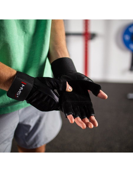 BLACK GRÖßE L TRAININGSHANDSCHUHE HMS