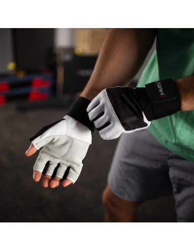 WHITE-BLACK GRÖßE L TRAININGSHANDSCHUHE HMS