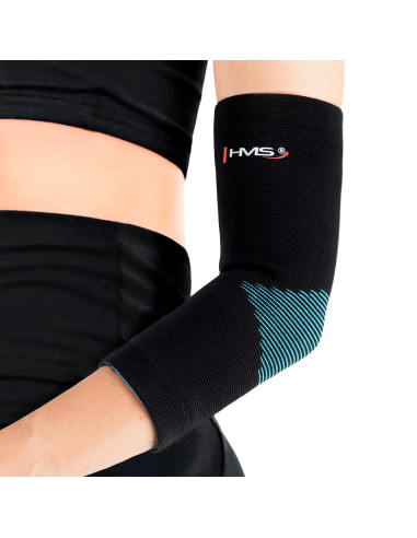 TÜRKISFARBIG-SCHWARZ GRÖßE XL ELLENBOGENBANDAGE HMS